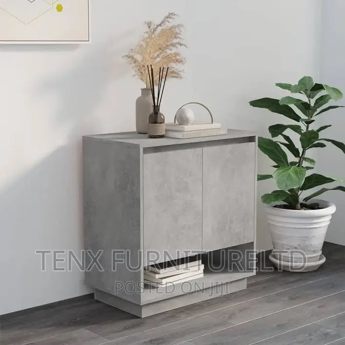 Sideboard / Cabinet (Concrete Grey With 2pcs Doors)