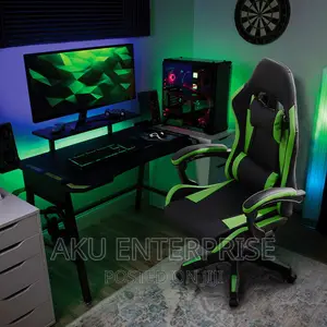 Gaming Chairs Leather Lumbar Support Pillow Office Adjusting