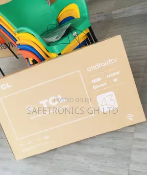 Black Electric Smart P635 TCL 43 Inches Glossy LED HDR Tv