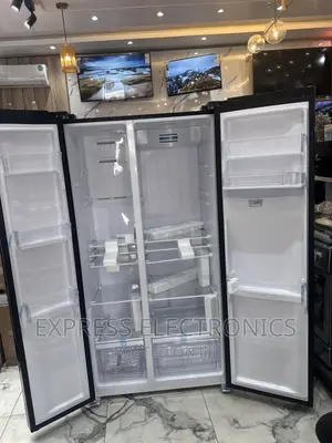 Mesmeric Sleek Black Nassb2-64s Nasco Side by Side Fridge