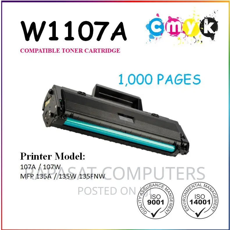 Cmyk 107A (W1107A) HP Compatible Toner Cartridge