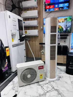 Mesmeric Sleek White TCL 2.0hp Floor Staging AC