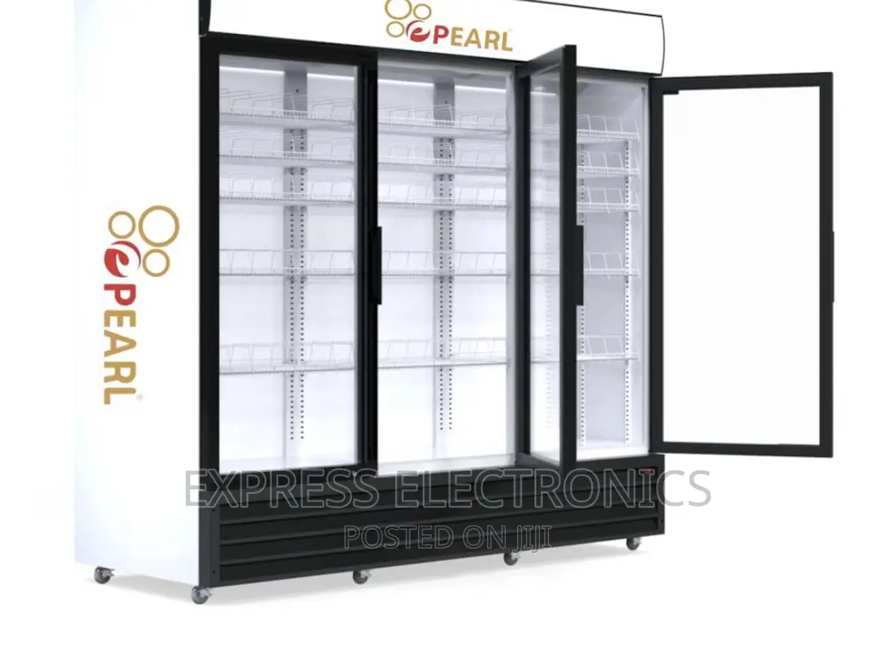 Three Door Display Fridge Pearl 950L PVC-150