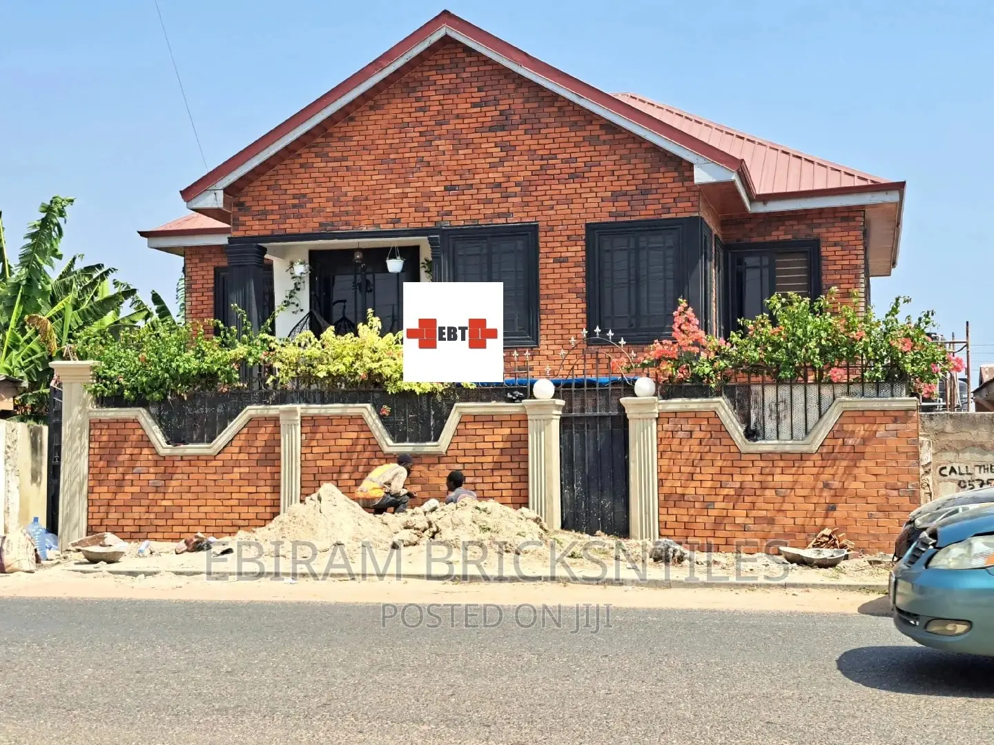 Bricks Cladding House in Accra Metropolitan Building Materials, Richmond Ebiram