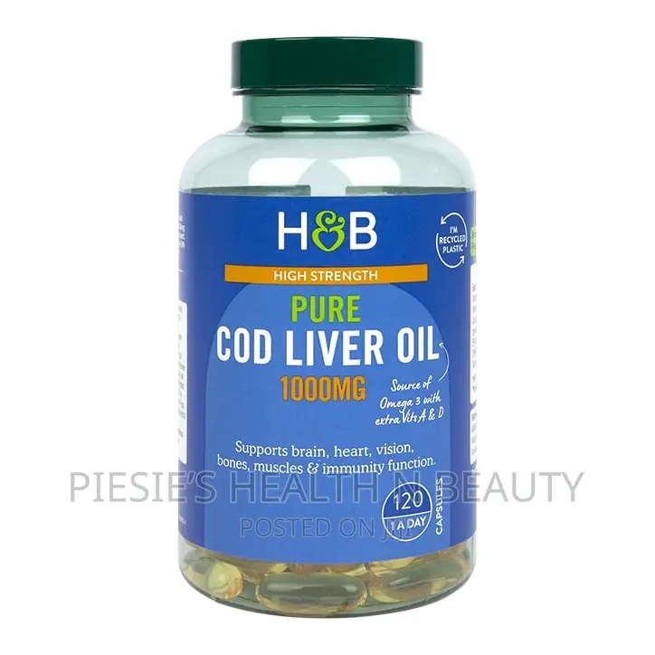 Holland Barrett Pure Cod Liver Oil 1000mg 120s