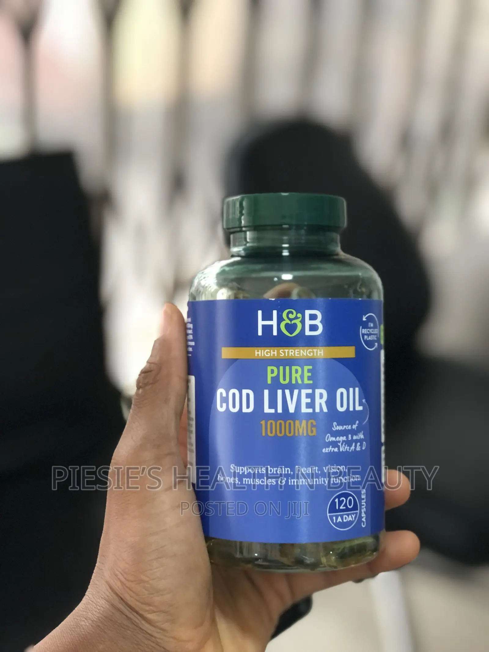 Holland Barrett Pure Cod Liver Oil 1000mg 120s