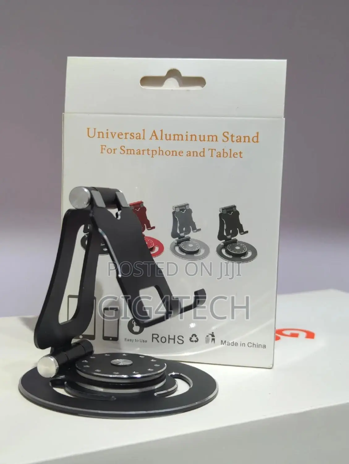 G62 Rotating Metallic Phone and Tablet Holder
