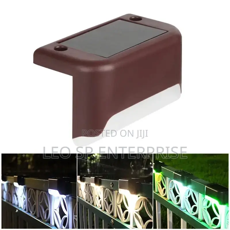 Led Solar Power Stair Step Fence Lamp