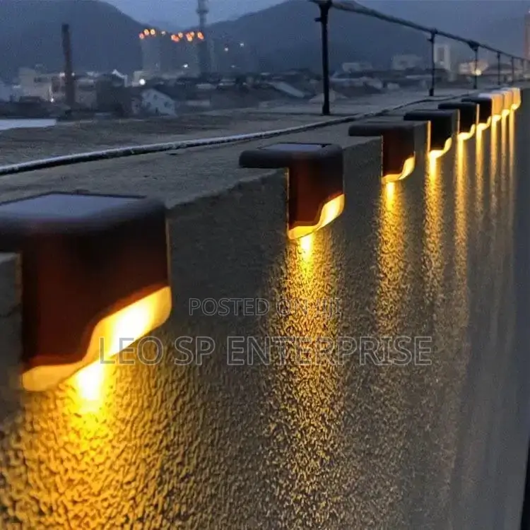 Led Solar Power Stair Step Fence Lamp
