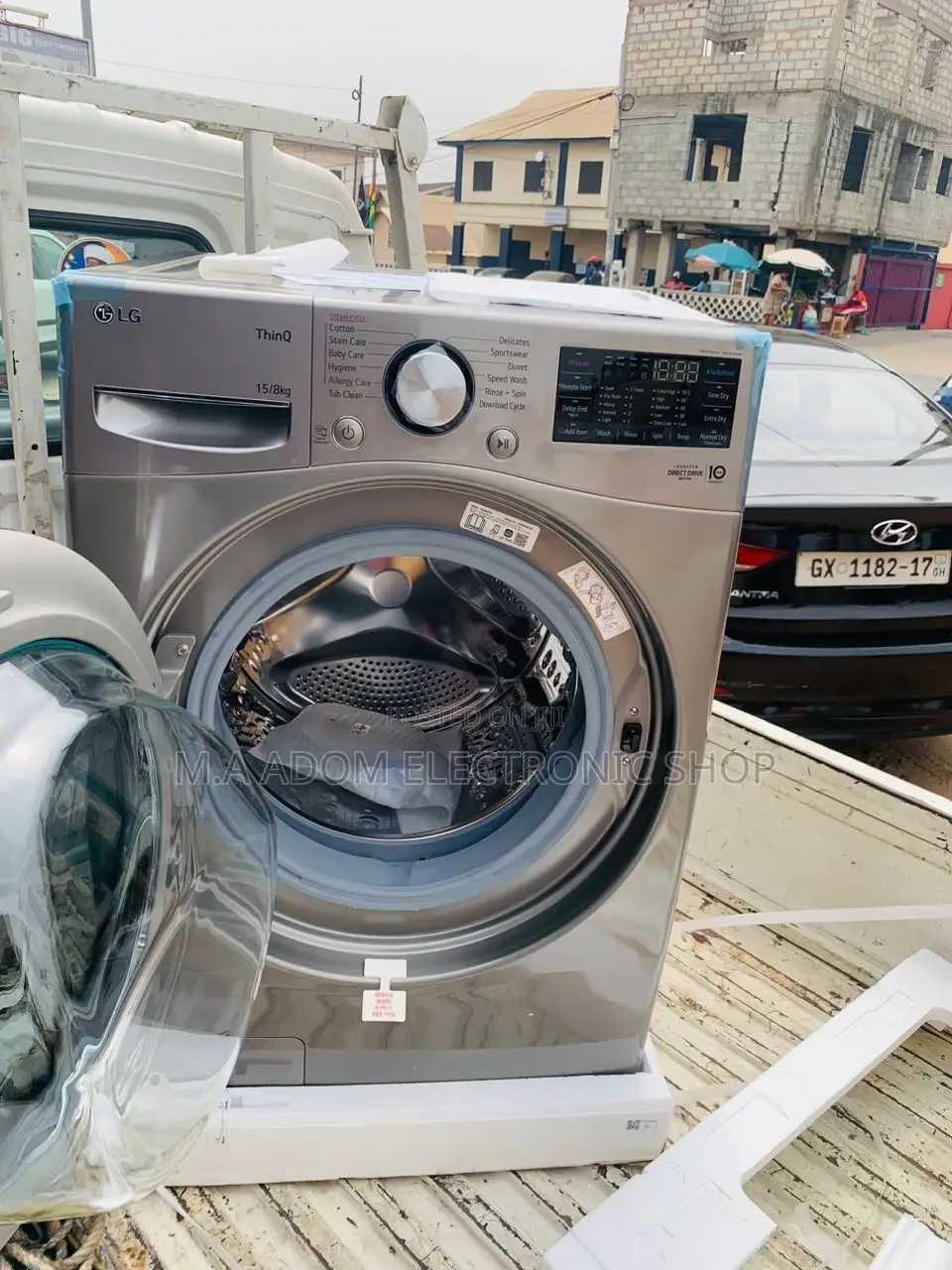 Stainless Steel LG F0L9DGP2S 15kg Front Load Washing Machine