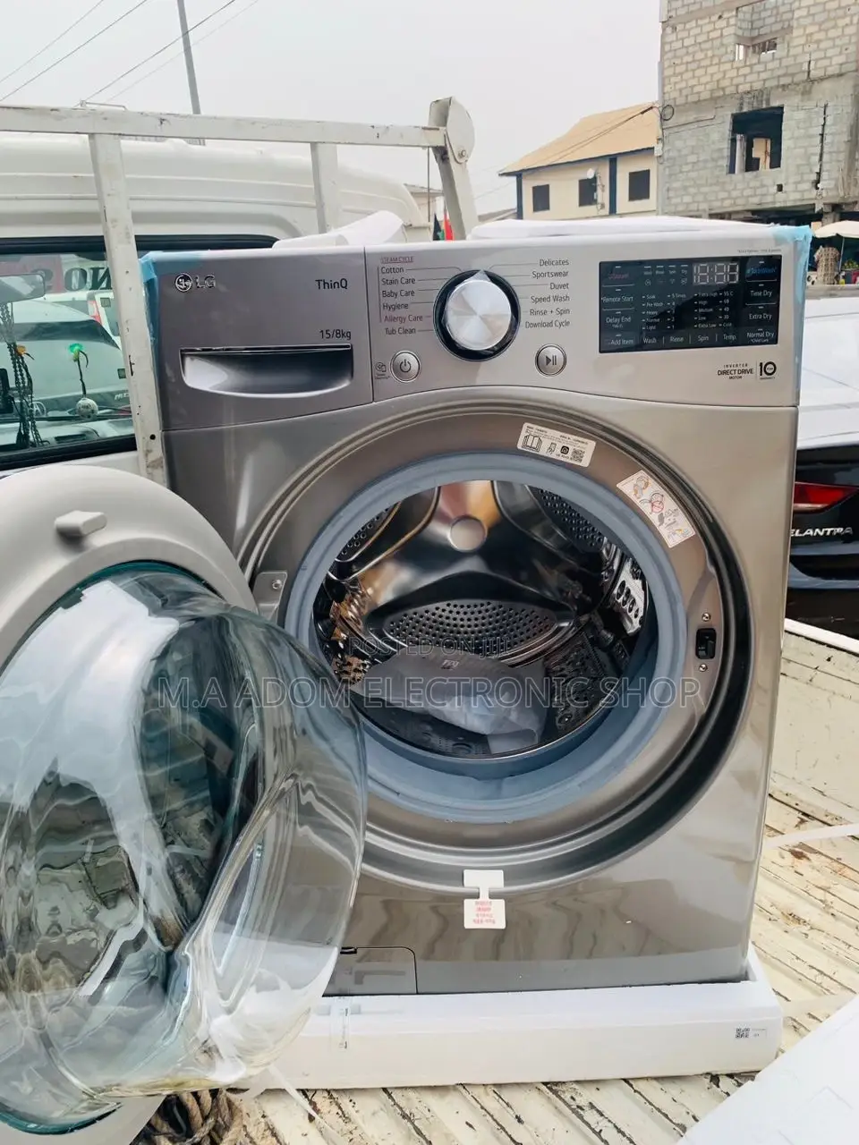 Anti-Rust LG F0L9DGP2S Electric Washing Machine(15kg).