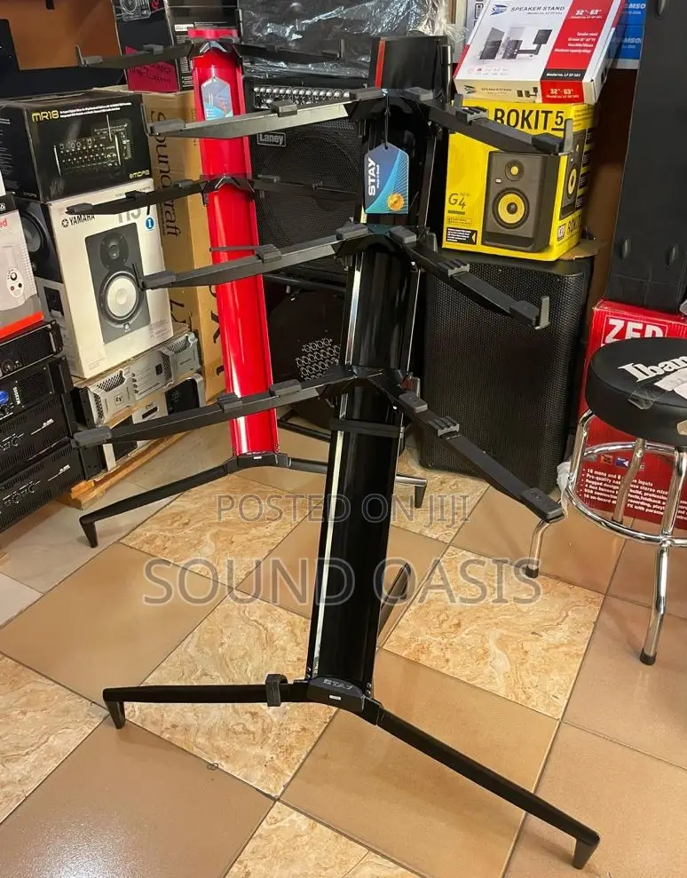 Stay Tower 1300/03 Three Tier Keyboard Stand – Black