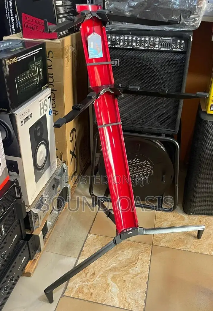 Stay Tower 1300/02 Two Tier Keyboard Stand – 124 Red