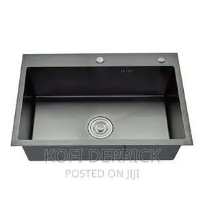 Single Bowl Kitchen Sink Black(60x45cm)