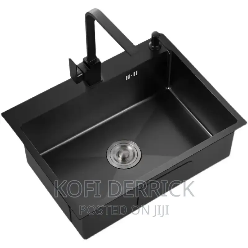 Single Bowl Kitchen Sink Black(60x45cm)