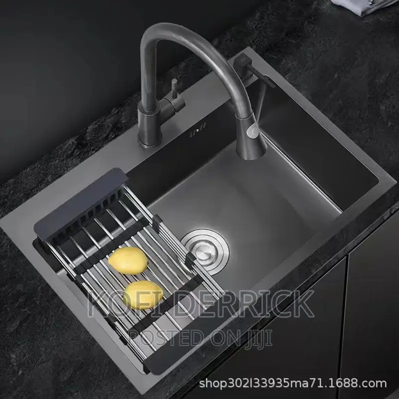 Single Bowl Kitchen Sink Black(60x45cm)