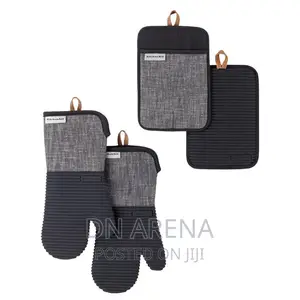 Kitchenaid Chambray 4-Piece Mitt Set