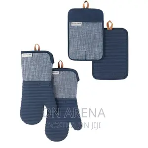 Kitchenaid Chambray 4-Piece Mitt Set