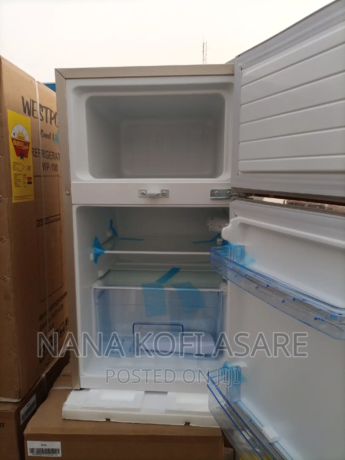 Westpool 80 Litres Silver Table Top Double Door Refrigerator