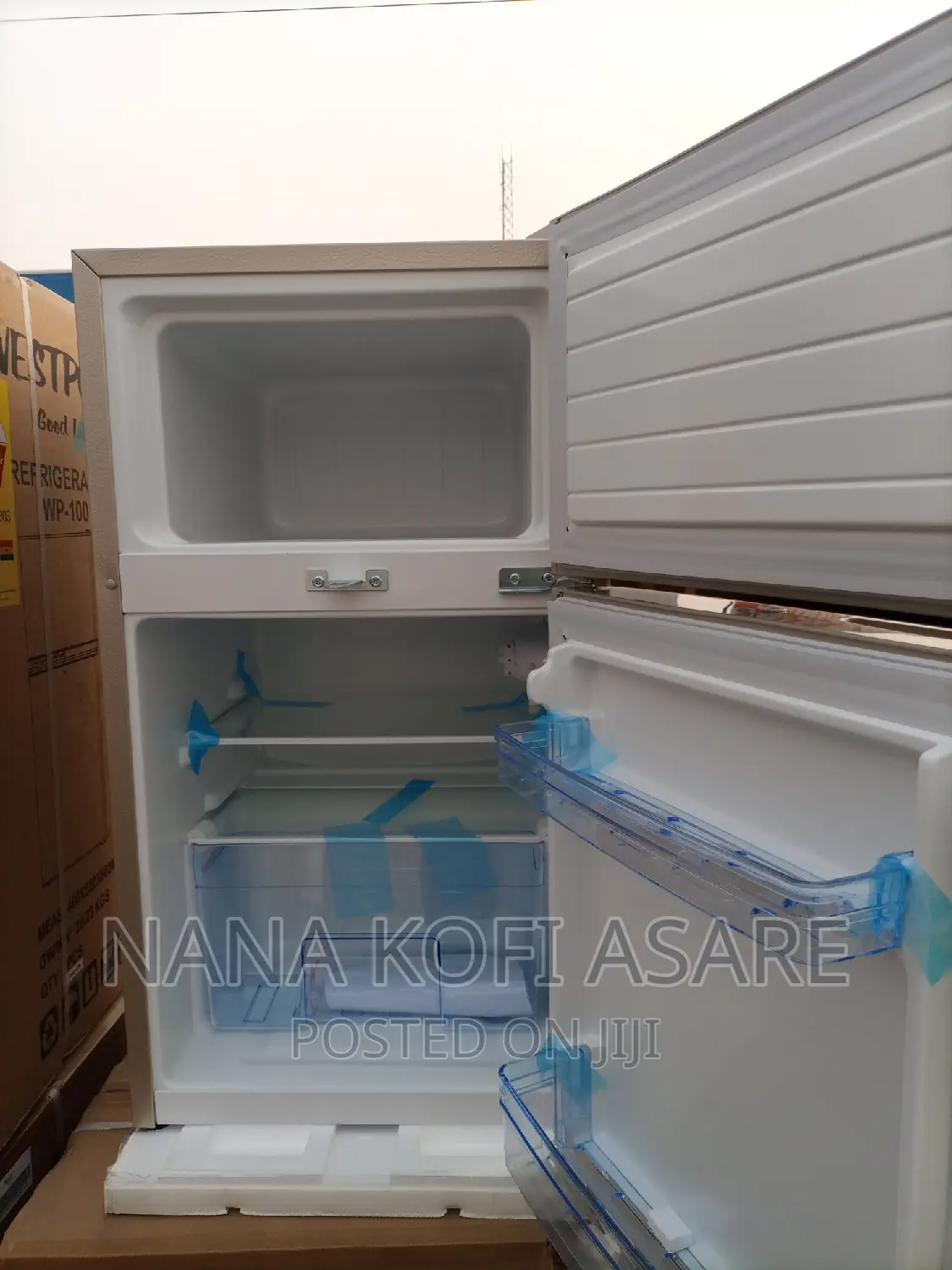 Westpool 80 Litres Silver Table Top Double Door Refrigerator