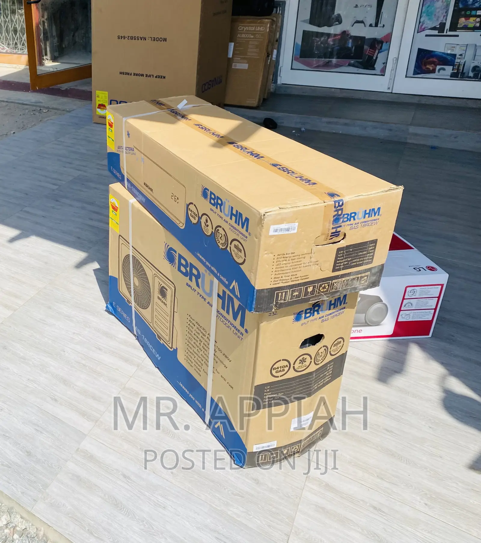 Affordable Bruhm 1.5hp Split Type Electric Ac(White)R410.