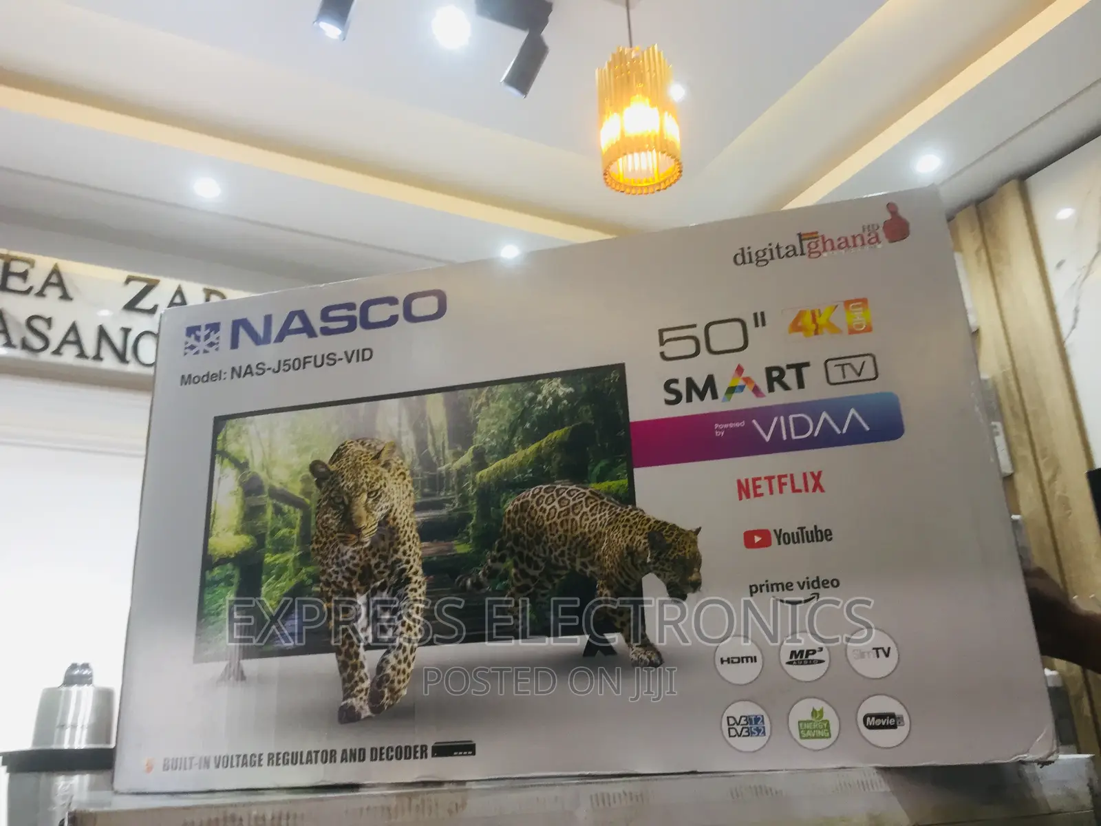Zealous Sleek Slim UHD Smart Android Nasco 50”Tv Screen