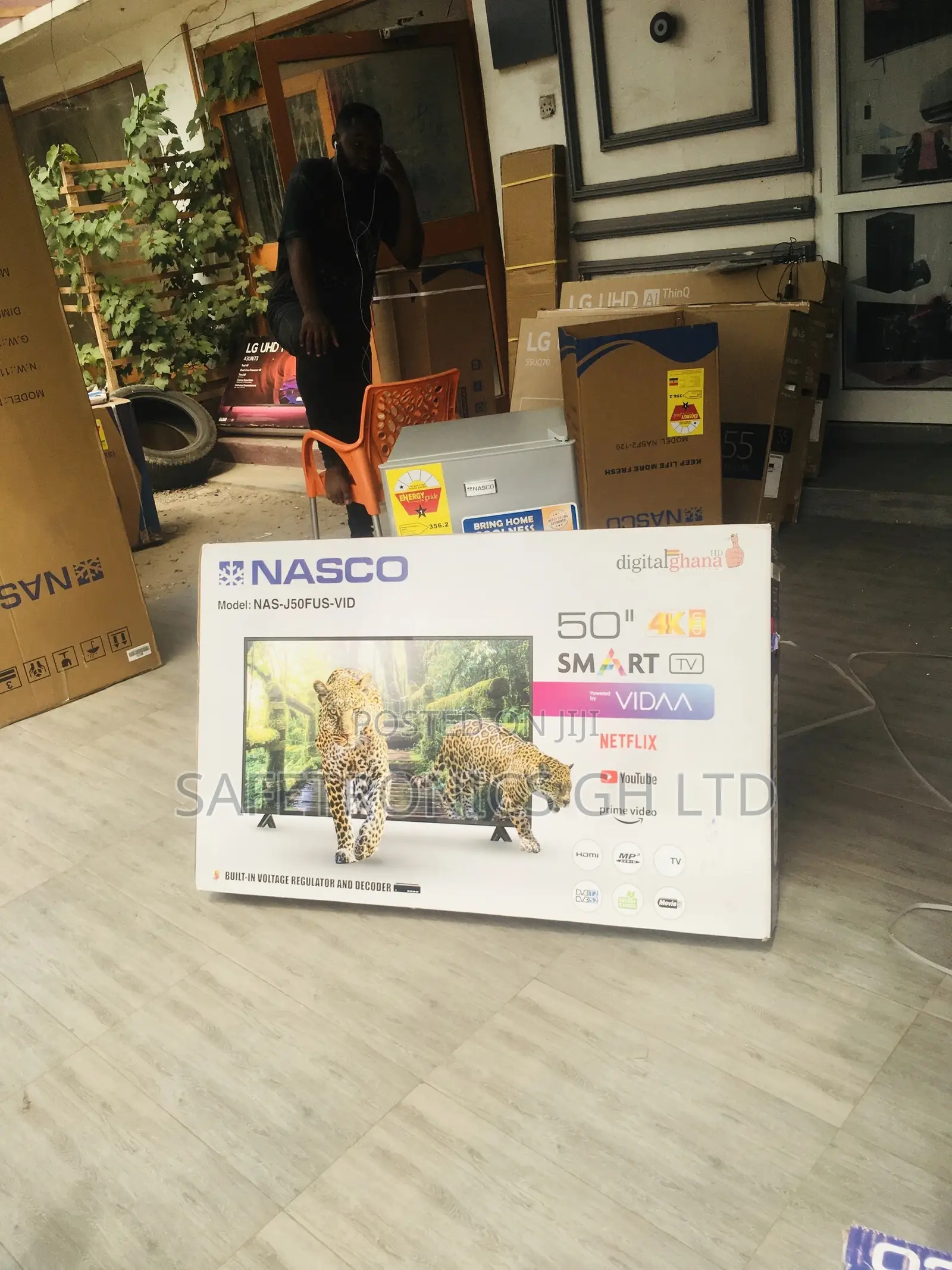 UHD LED Glossy Nasco Smart Electric Black 50 Inchestv