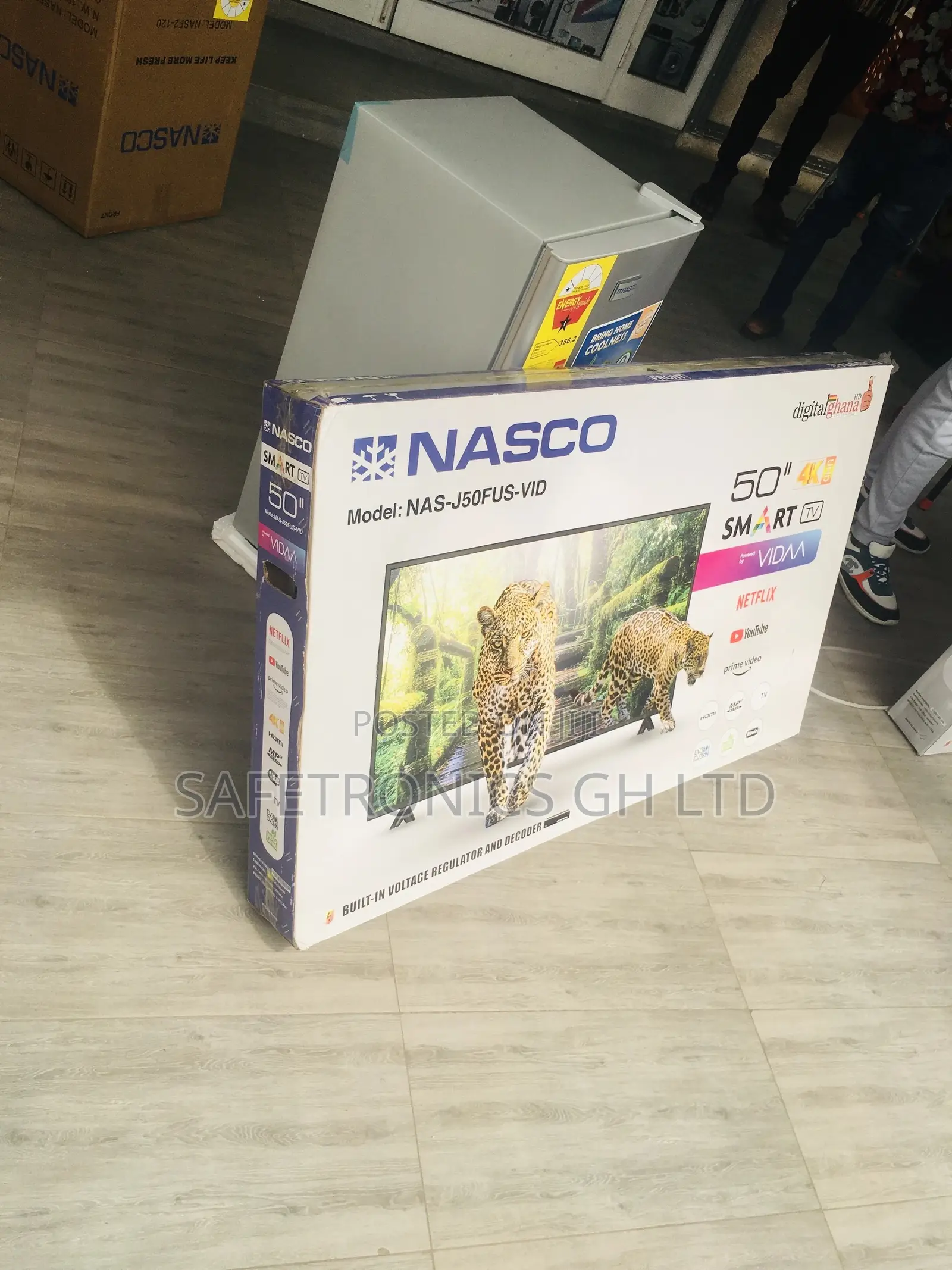 UHD LED Glossy Nasco Smart Electric Black 50 Inchestv