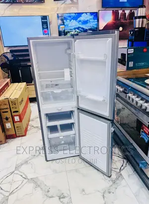 Powerful Sleek Grey Zara Double Door 240BF Fridge