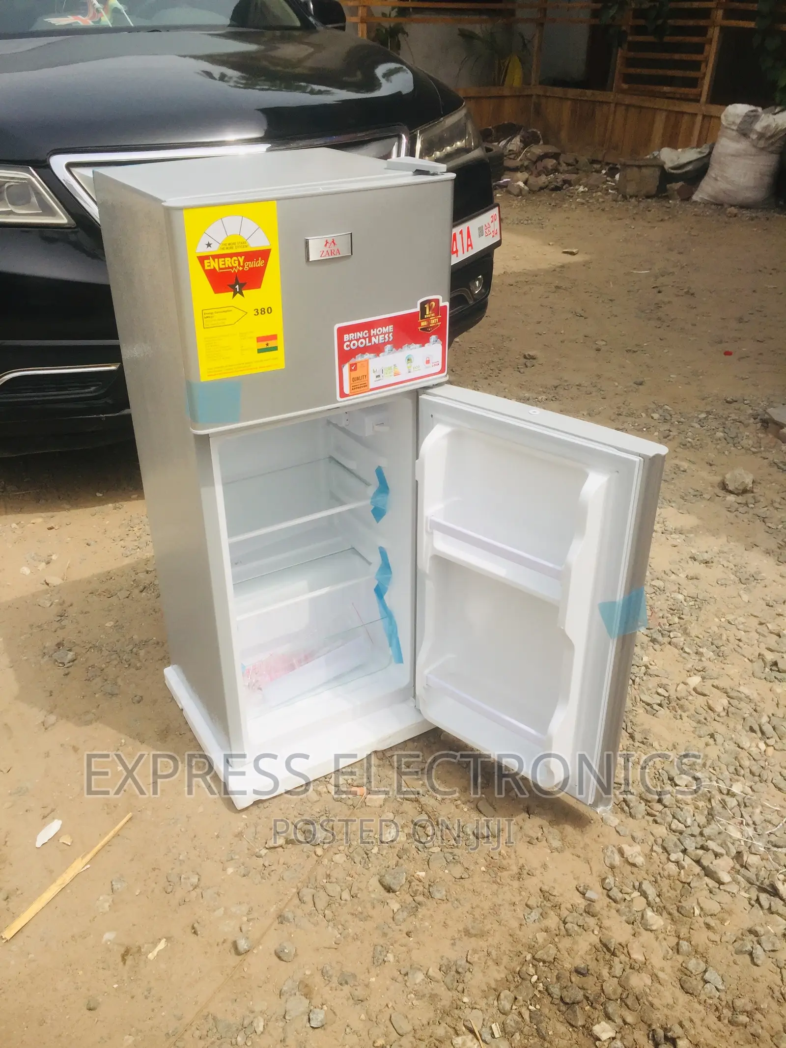 Zara —135KG Double Door Fridge Grey Color
