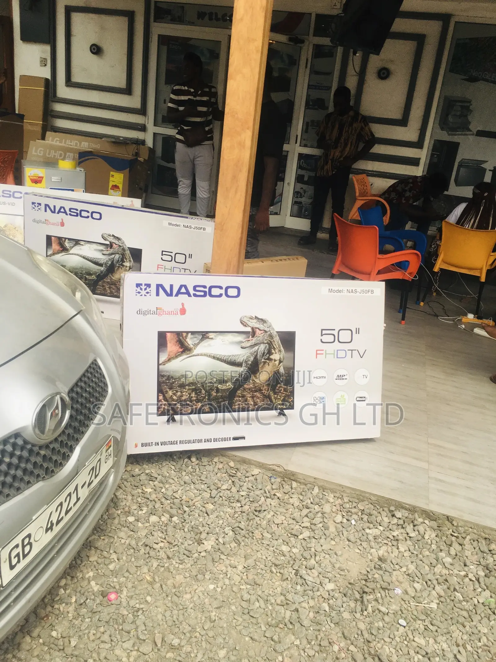 Nasco Digital Full HD Black Glossy LED Electric 50 Inches Tv