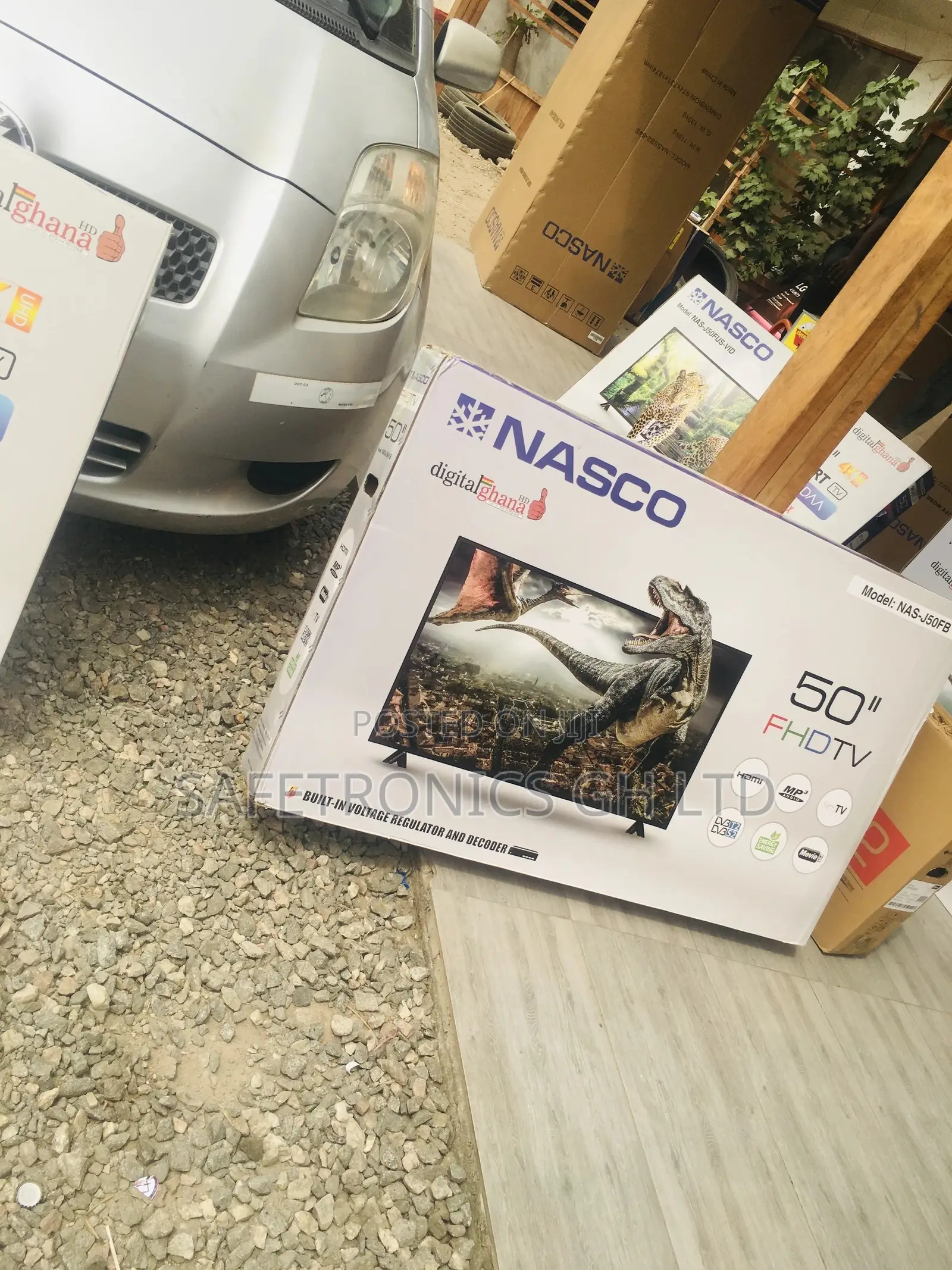 50 Inches Glossy Black Full HD Electric LED Digital Nasco Tv