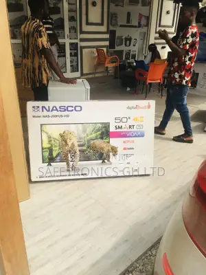 Nasco Electric 50 Inches Glossy Black LED UHD Smart Tv