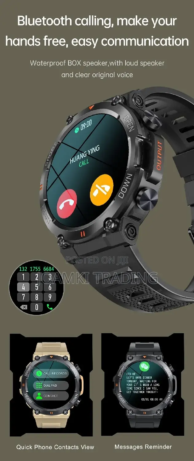 1.39 Inch Hd Bluetooth Call Smart Watch , Ip67, Android, Ios