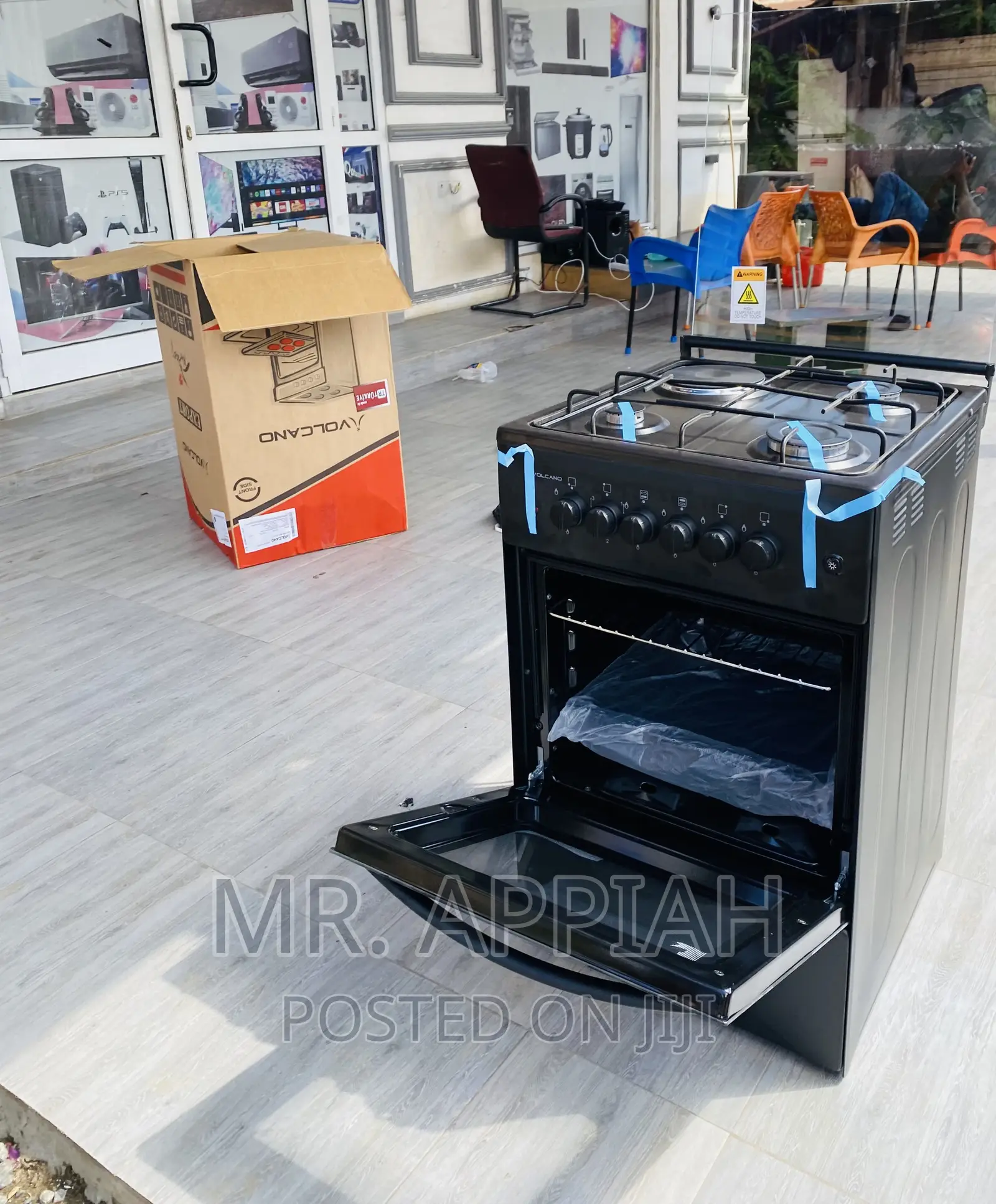 Purchase Affordable Volcano 3 Gas + 1 Electric Burner,Black