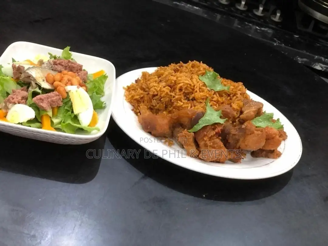 Pork Jollof With Side Salad, Available on Pre- Order