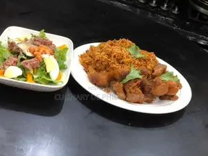 Pork Jollof With Side Salad, Available on Pre- Order