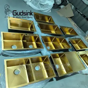 Double Kitchen Sink. Gold(78x43cm)