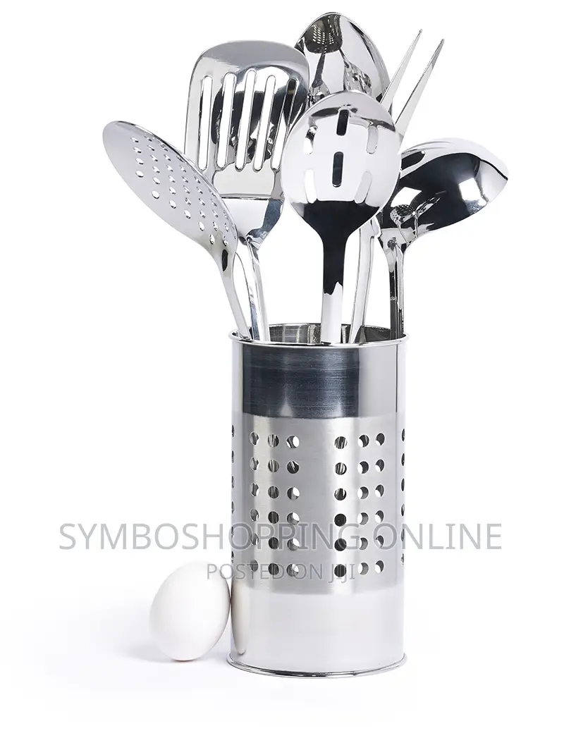 Basic Essentials 7 Piece Stainless Steel Tub of Tools Set