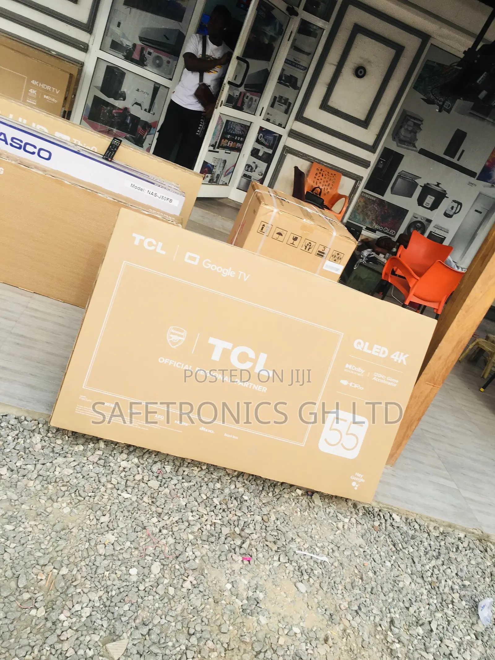 TCL 55 Inches Glossy Qled C635 Electric Smart Black Tv