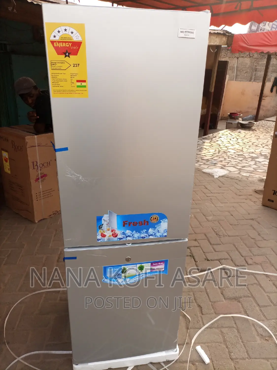 Westpool 230litres Buttom Freezer Refrigerator