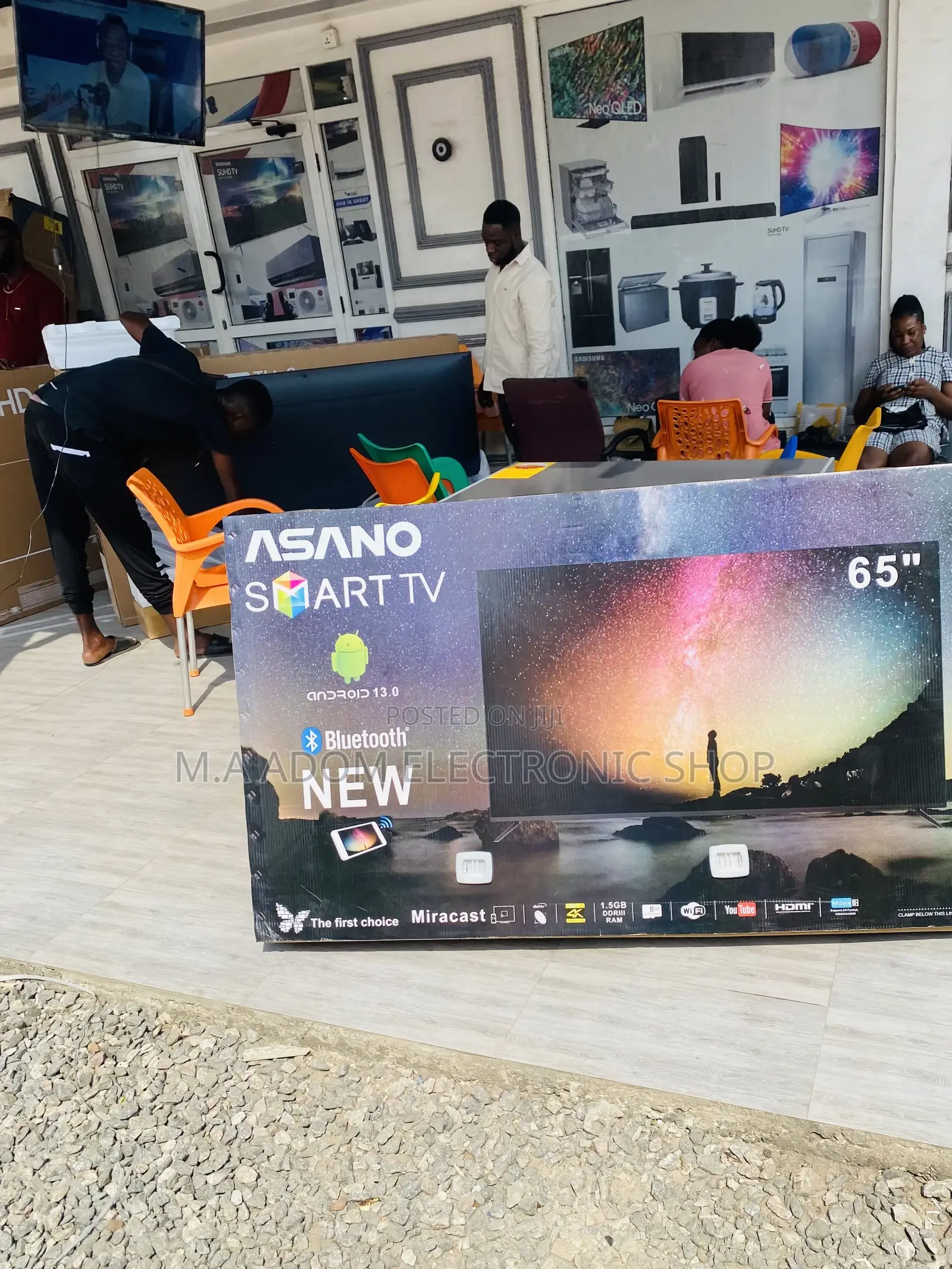 Energy Sufficient Asano 65 Inch Smart Bluetooth Tv.