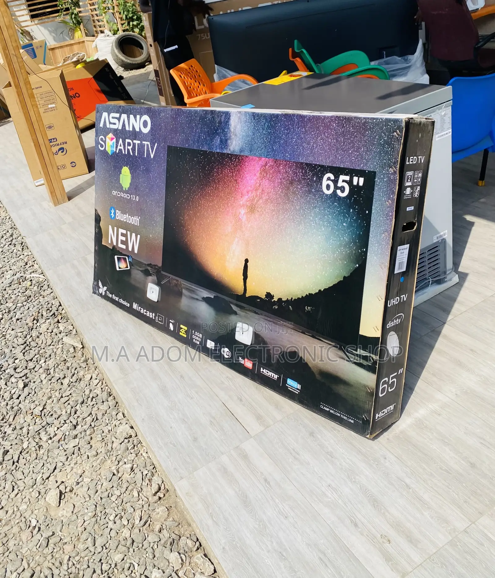 Energy Sufficient Asano 65 Inch Smart Bluetooth Tv.