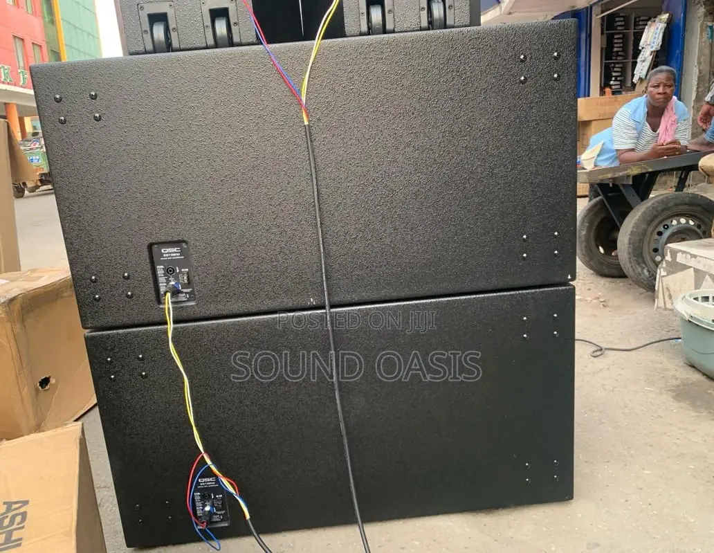 QSC Double Sub Speakers (1 Pair) 2500w × 2 Per Speaker