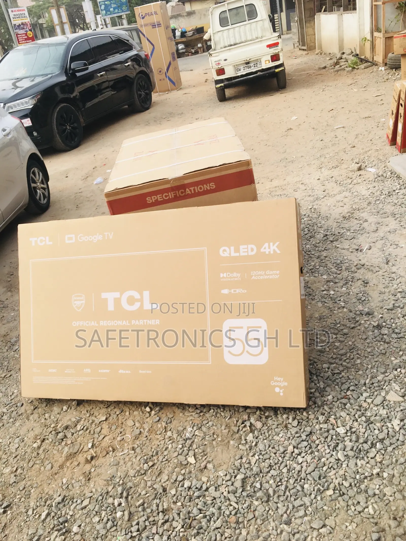 Black C635 Electric Glossy 55 Inches TCL Smart Qled Tv