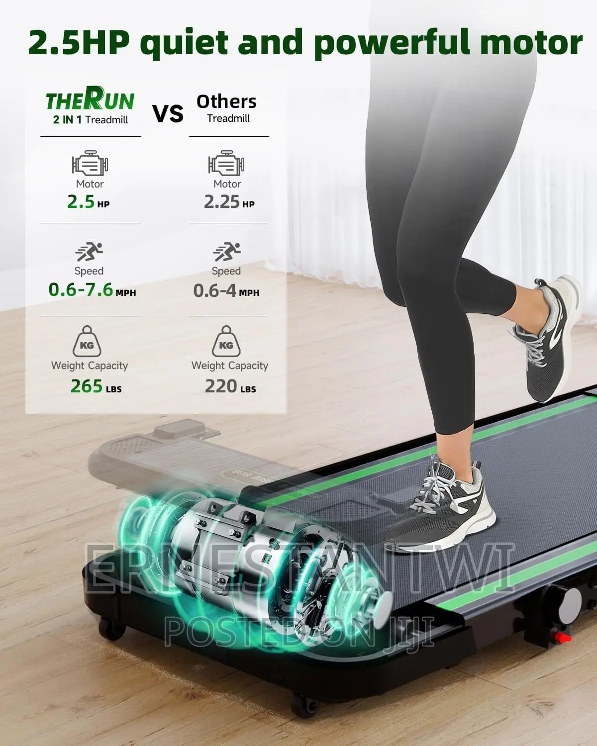 2-in-1 Foldable Treadmill From THERUN, UK