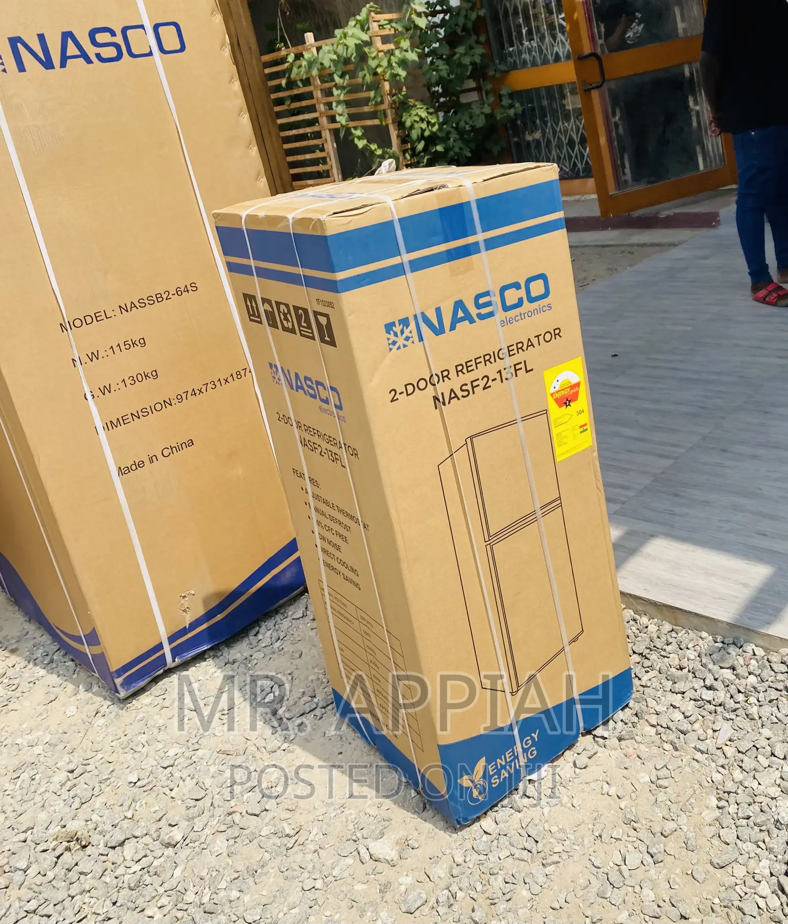Unique Design Nasco NascoDouble Door Fridge Nasd2-13fl,Gray