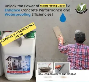 Waterproof Additive for Plastering and Concrete, 5 Liters
