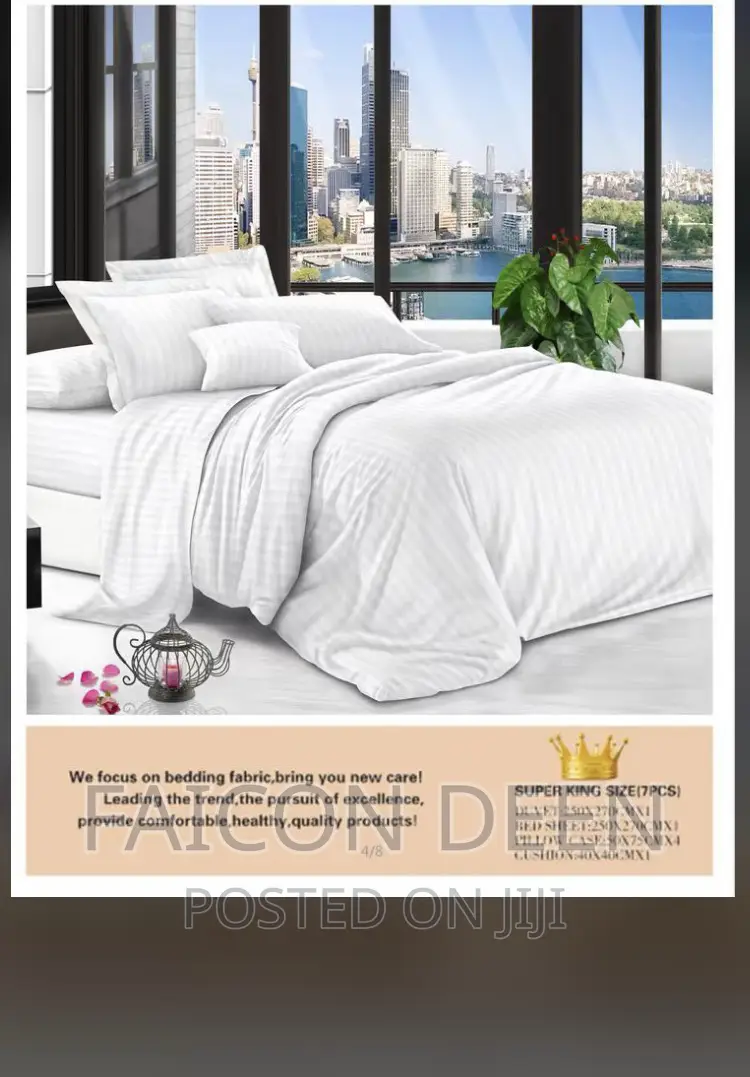 Highest Quality Cotton Stripped Heavy Duvet Set