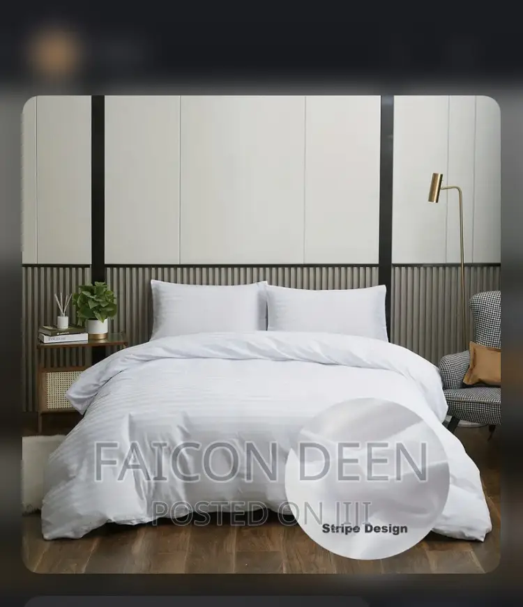 Highest Quality Stripped Cotton 7 Pieces Heavy Duvet Set